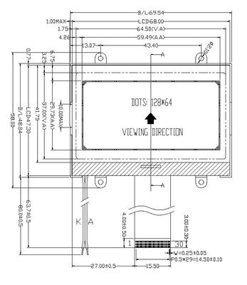 【厂家直供分辨率128X64 COG LCD屏_ERC12864SBSF-2】价格,厂家,图片,LCD系列产品,深圳市旭日东方科技-